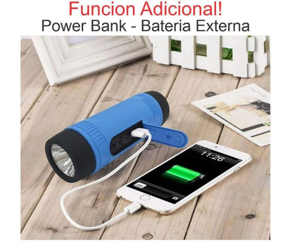 Parlante + Linterna para Bicicleta 3 en 1 🚴‍♂️