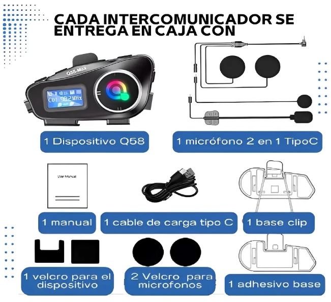 Intercomunicador para moteros