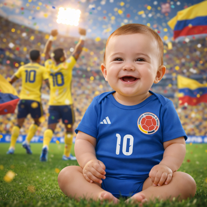 Set x3 Bodys Bebé Colombia – Edición Fútbol- Pack x3