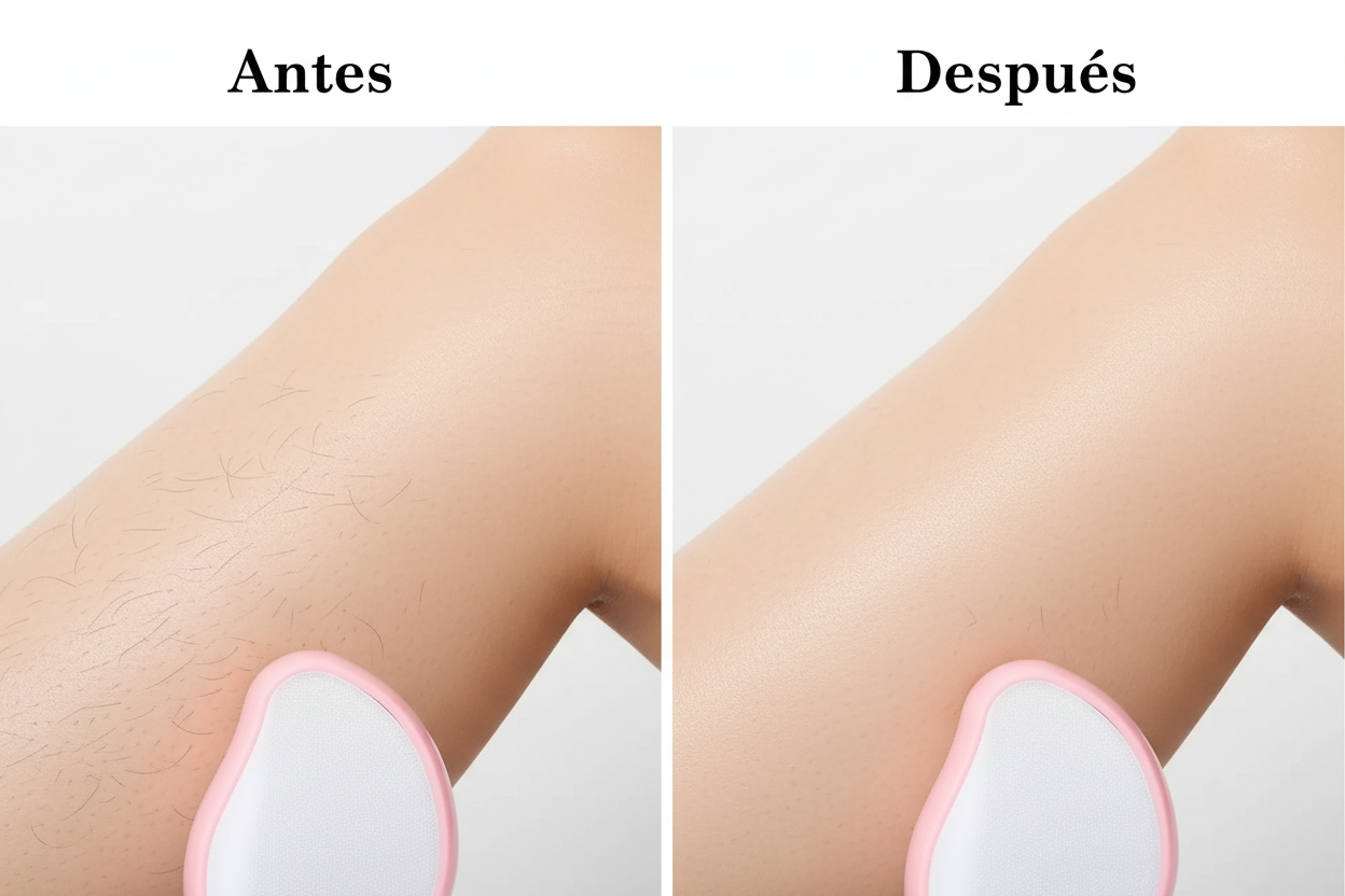 Antes y después con producto real